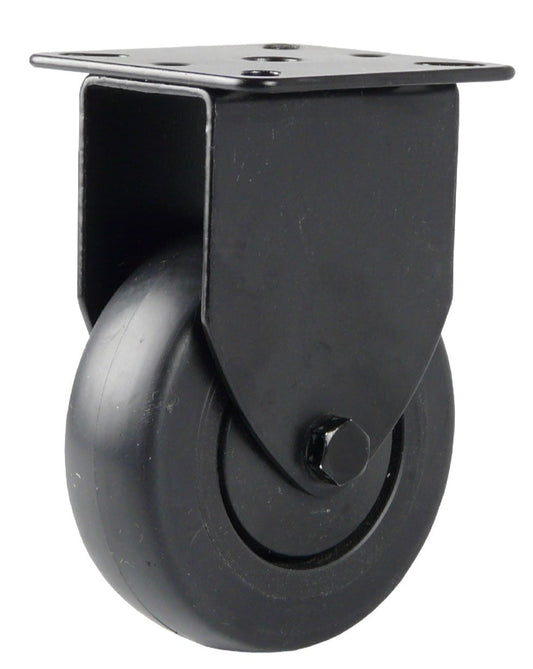 75 mm - Zwart bokwiel voor meubel en interieur